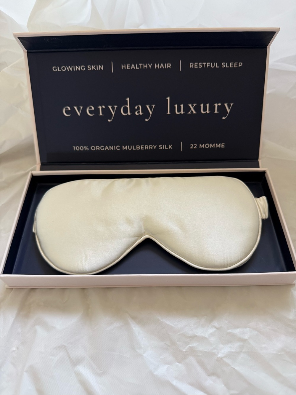 SYLKE The Label Cream 100% Mulberry Silk Sleep Mask
